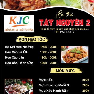 Menu heo tộc Bê Thui Tây Nguyên 2