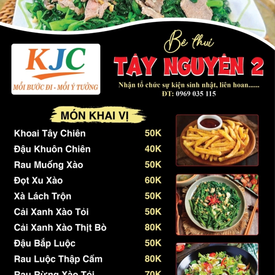 Menu khai vị Bê Thui Tây Nguyên 2